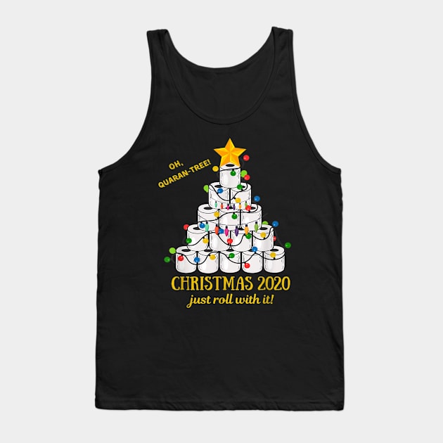 2020 Quarantine Christmas Toilet Paper Tree Tank Top by ninishop